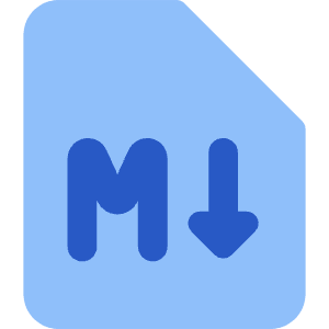 Markdown Document Programming Icon from Core Flat - Free Set