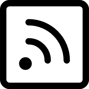 Rss Square Icon from Core Line - Free Set