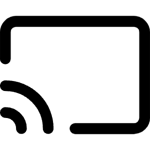 Screen Broadcast Icon from Core Line - Free Set