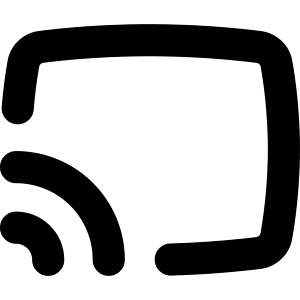 Screen Broadcast Icon from Flex Solid - Free Set