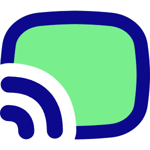 Screen Broadcast Icon from Flex Pop - Free Set