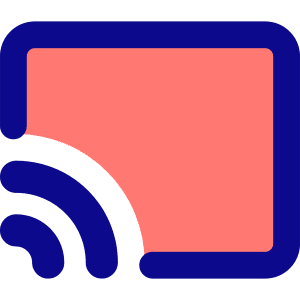 Screen Broadcast Icon from Core Pop - Free Set