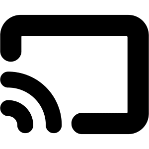 Screen Broadcast Icon from Core Solid - Free Set