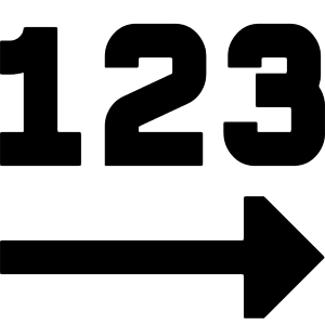 Steps Number Icon from Sharp Remix - Free Set