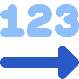 Steps Number Icon from Core Flat - Free Set