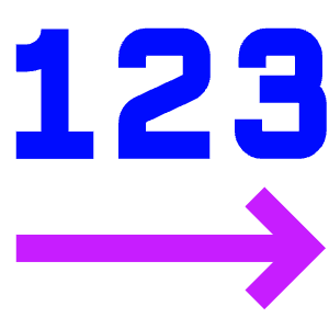 Steps Number Icon from Sharp Neon - Free Set