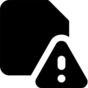 Threat Document Icon from Core Solid - Free Set