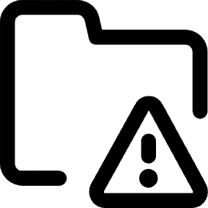 Threat Folder Icon from Core Line - Free Set