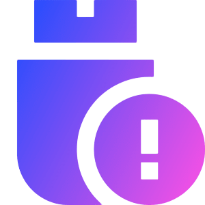 Threat Usb Icon from Sharp Gradient- Free Set