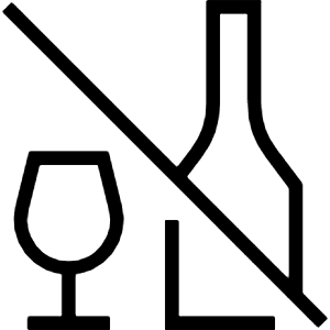 No Alcohol Icon from Guidance – Free Set