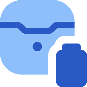 Earpods Case Battery Icon from Core Flat Set