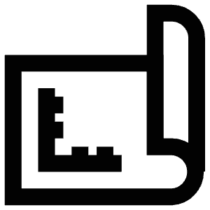 Blueprint Paper Icon from Atlas Line Set