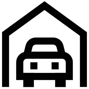 Car Garage Icon from Atlas Line Set