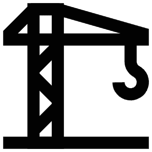 Construction Crane Icon from Atlas Line Set