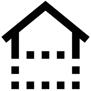 Construction House Icon from Atlas Line Set