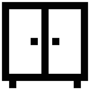 Cupboard Two Doors Icon from Atlas Line Set
