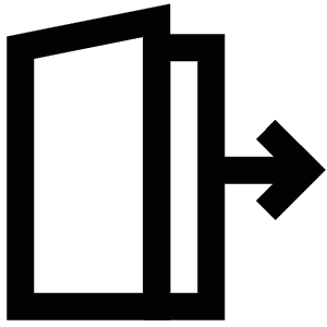 Exit Icon from Atlas Line Set