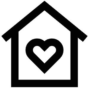 Heart Home Icon from Atlas Line Set