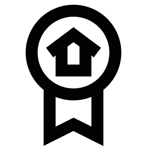 House Medal Icon from Atlas Line Set