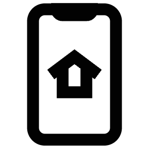 Mobile House Icon from Atlas Line Set