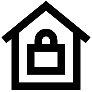 Padlock House Icon from Atlas Line Set