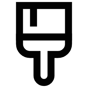 Paint Brush Tool Icon from Atlas Line Set
