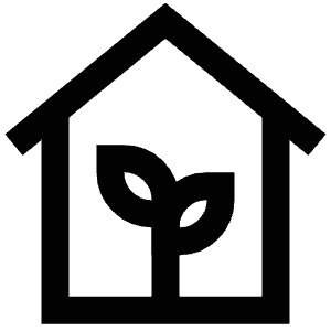 Plant House Leaves Icon from Atlas Line Set
