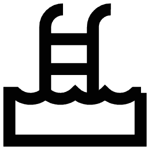 Pool Ladder Icon from Atlas Line Set