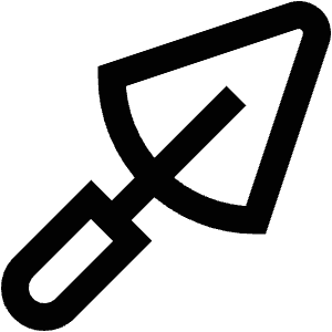 Putty Knife Equipment Icon from Atlas Line Set