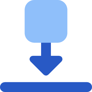Move Down Icon from Core Flat Set
