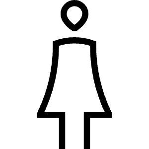 Women Restroom Icon from Guidance – Free Set