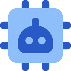 Ai Chip Robot Icon from Core Flat Set