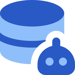Ai Database Robot Icon from Core Flat Set