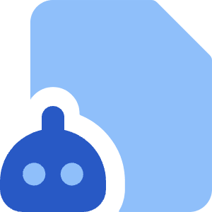 Ai File Robot Icon from Core Flat Set