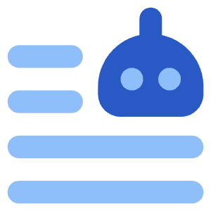 Ai Generate Text Robot Icon from Core Flat Set
