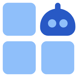 Ai Generate Variation Robot Icon from Core Flat Set