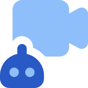 Ai Generate Video Camera Robot Icon from Core Flat Set