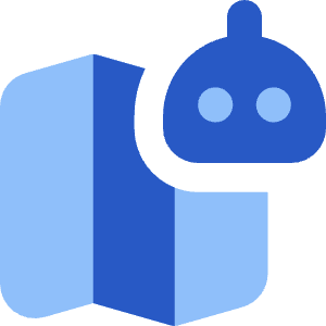 Ai Map Generating Robot Icon from Core Flat Set