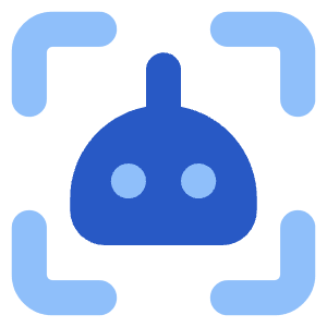 Ai Scanner Robot Icon from Core Flat Set