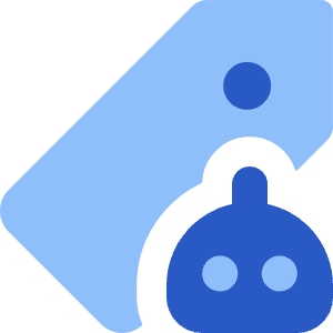 Ai Tagging Robot Icon from Core Flat Set