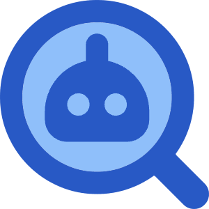 Ai Upscale Robot Icon from Core Flat Set