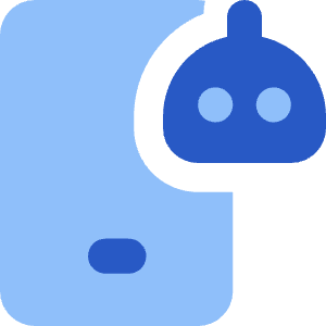 Mobile Ai Robot Icon from Core Flat Set
