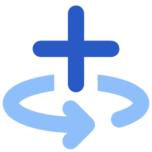 Line Arrow Rotate All Axis Left Icon from Core Flat Set