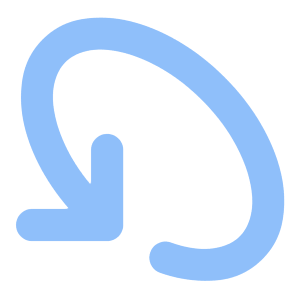 Line Arrow Rotate Diagonal Left 1 Icon from Core Flat Set