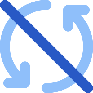 Line Arrow Synchronize Disable Icon from Core Flat Set