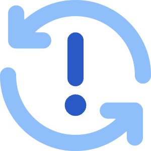 Line Arrow Synchronize Warning Icon from Core Flat Set