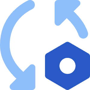 Triangle Arrows Sync Settings Nut Icon from Core Flat Set