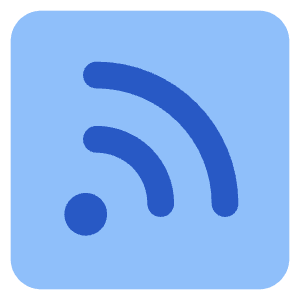 Rss Square Icon from Core Flat Set