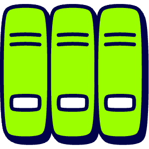 Book Library Icon from Stickies Duo - Free Set