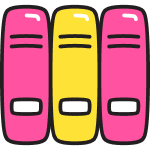 Book Library Icon from Stickies Colors - Free Set